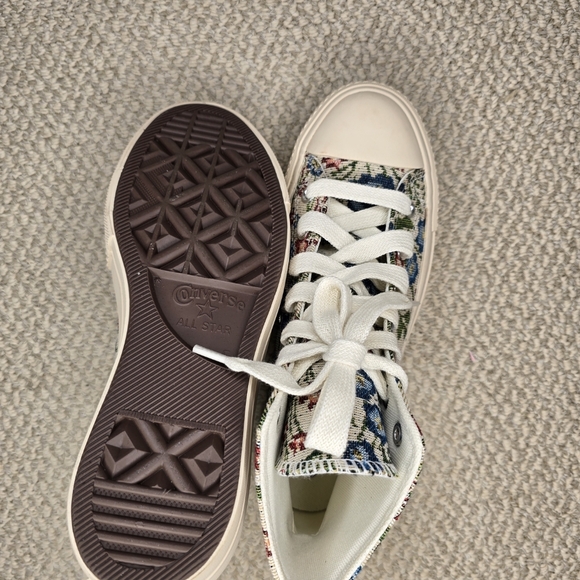 Converse Chuck Taylor All Star Lift Platform Floral Tapestry High Top Size 7 - Picture 3 of 5